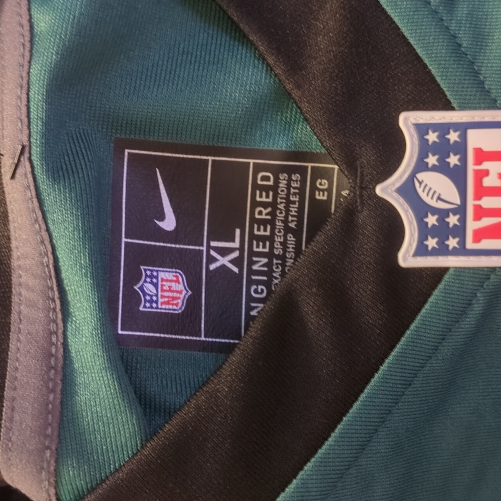 Nike NFL Eagles Sanders #26 Teal and Black Men's Jersey Size XL - Picture 6 of 9